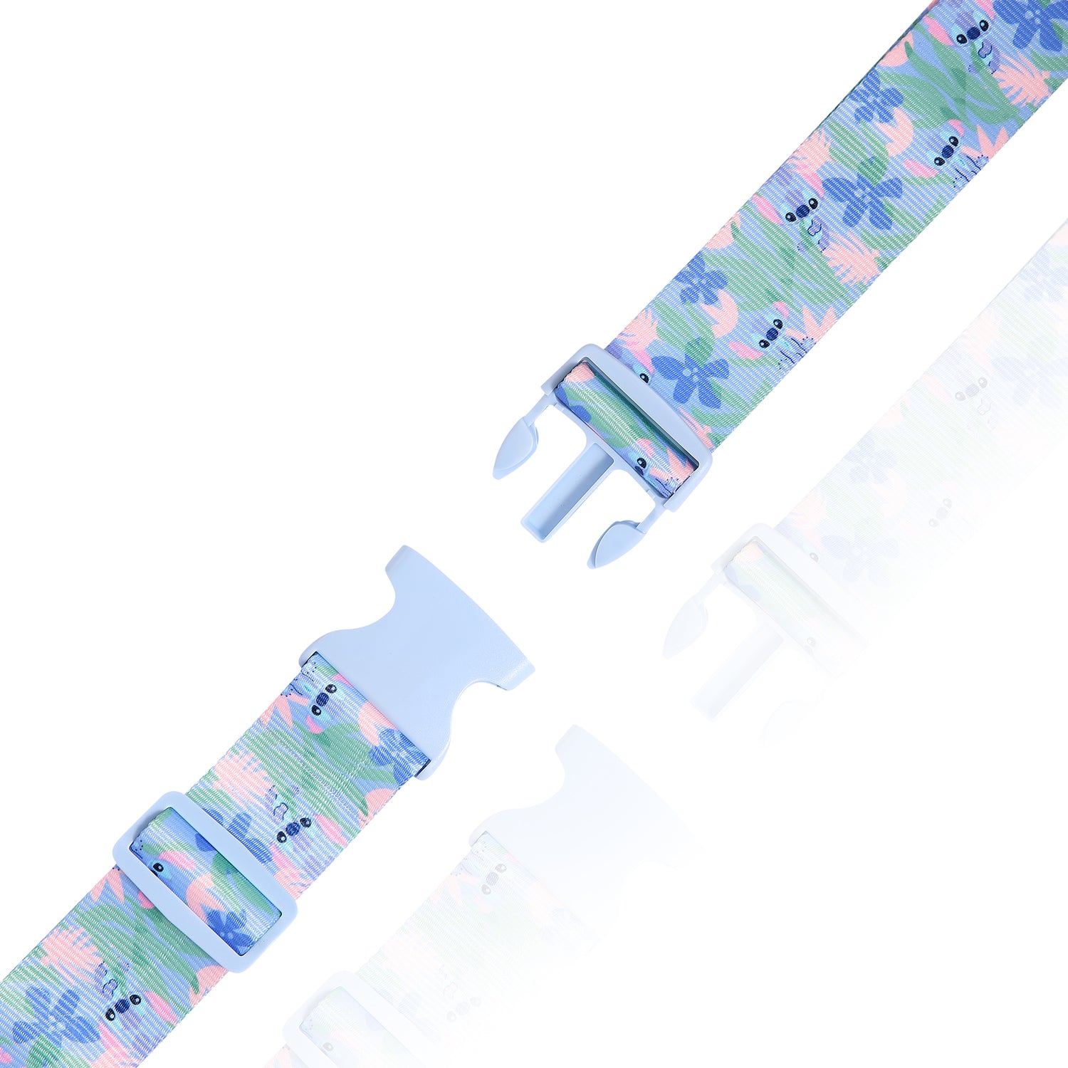 Stitch Luggage Straps 2-Piece Set Officially License, Adjustable Luggage Belts from 30''-72'', Suitcase Bands, Disney Gifts