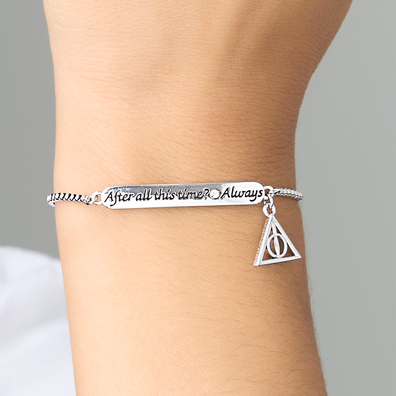 Harry Potter Always Bracelet for Women with Deathly Hallows Charm