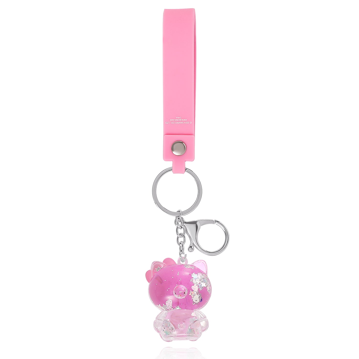 Hello Kitty Keychain Acrylic Liquid Molded Full Body, Cute Bag Charm