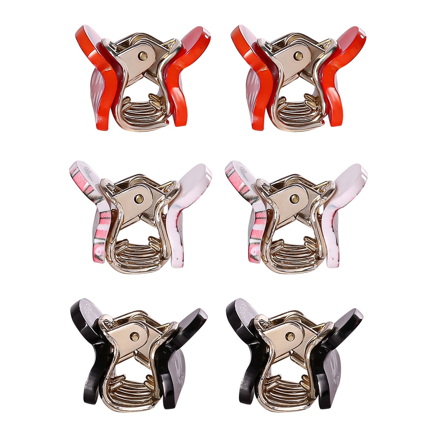 Disney Minnie Mouse Hair Clips Claw Small 6-Piece Set Official License