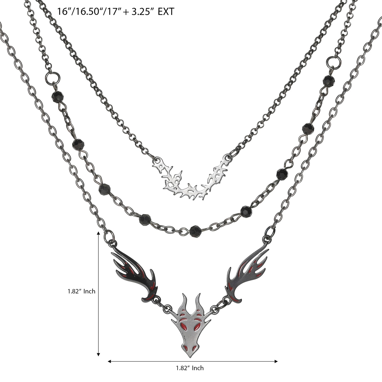 Disney Villains Maleficent Layered Necklaces for Women Official License