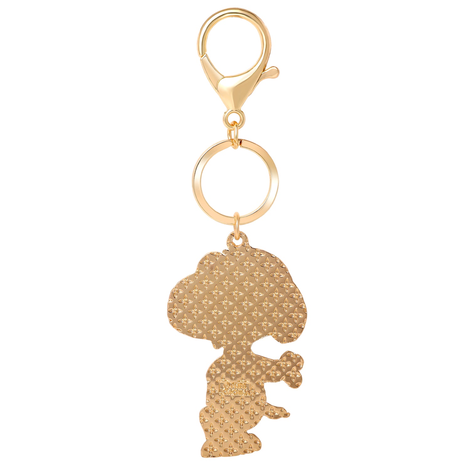 Peanuts Joe Cool Keychain, Gold-Tone Enamel Bag Charm