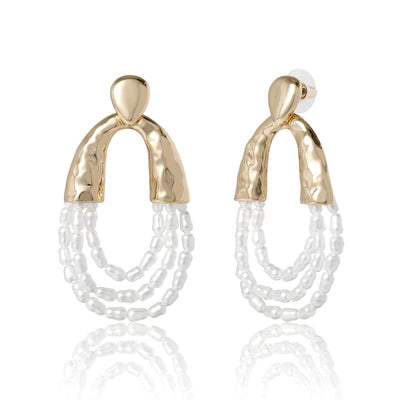 BCBG Large Pearl Drop  Earrings