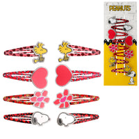 Peanuts Woodstock and Snoopy Hair Clips 8-Piece Set Official License, Peanuts Gifts, Snoopy Things
