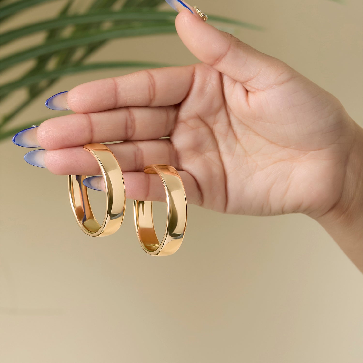 JS Jessica Simpson Textured Half Hoop Earrings