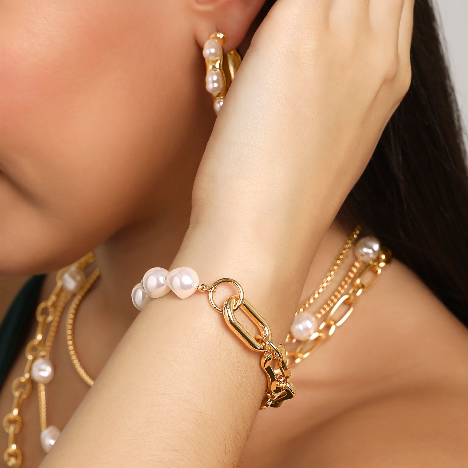 Yellow Gold-Plated Bracelet