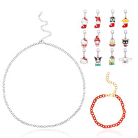 Hello Kitty and Friends Necklace, Bracelet, and 12 Sanrio Charms Advent Set - Official License Jewelry Advent