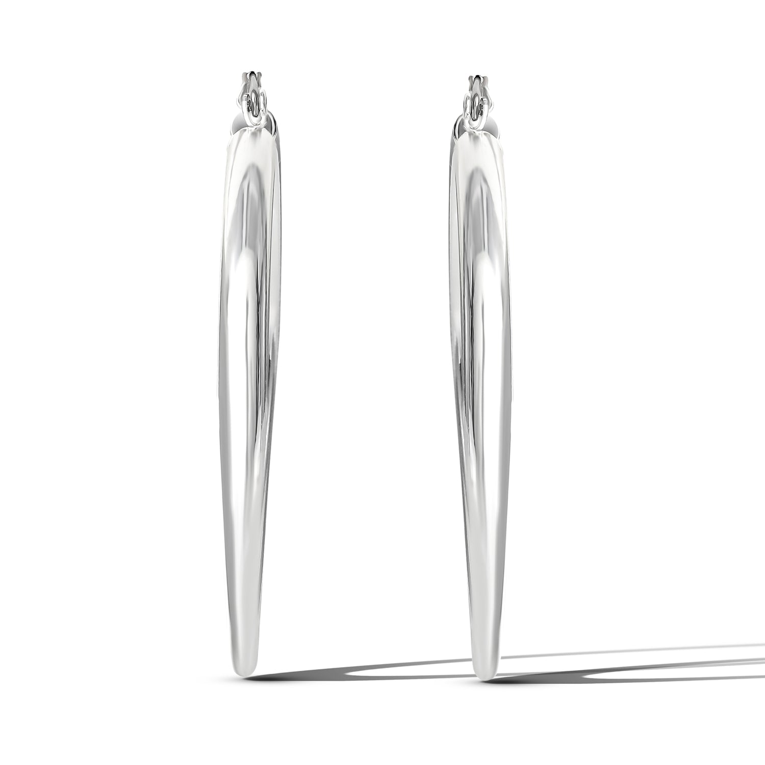 Jessica Simpson Silver-Tone Hoop Earrings – Classic Statement Hoops