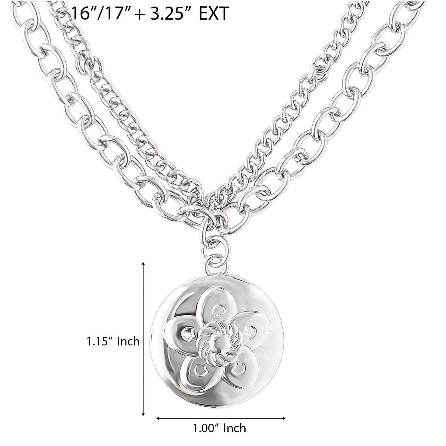 KPop Demon Hunters Lotus Flower Layered Necklace Official License