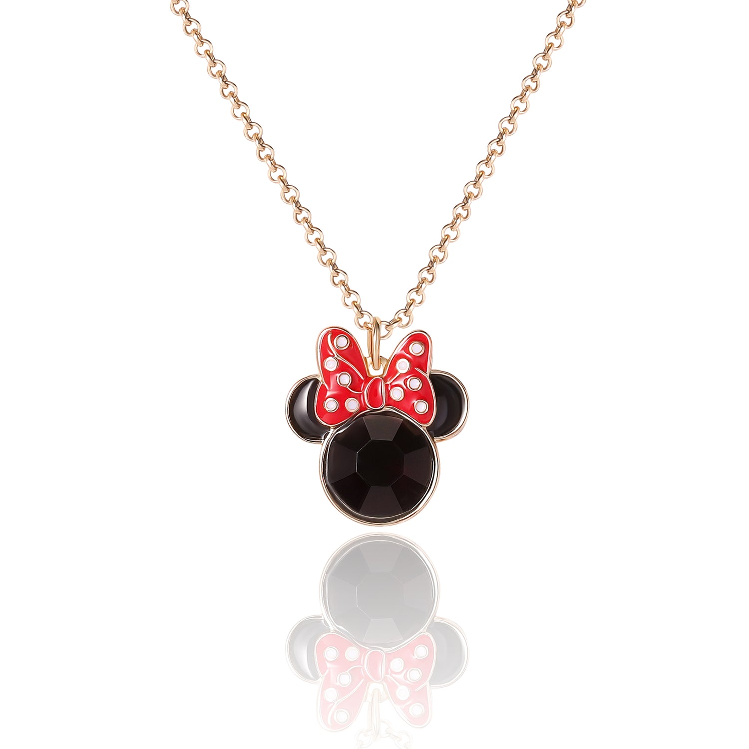 Minnie Mouse Red Bow Jewelry Set
