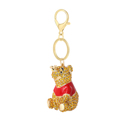 Disney Winnie the Pooh Crystal Pavé Bag Charm Keychain – Officially Licensed