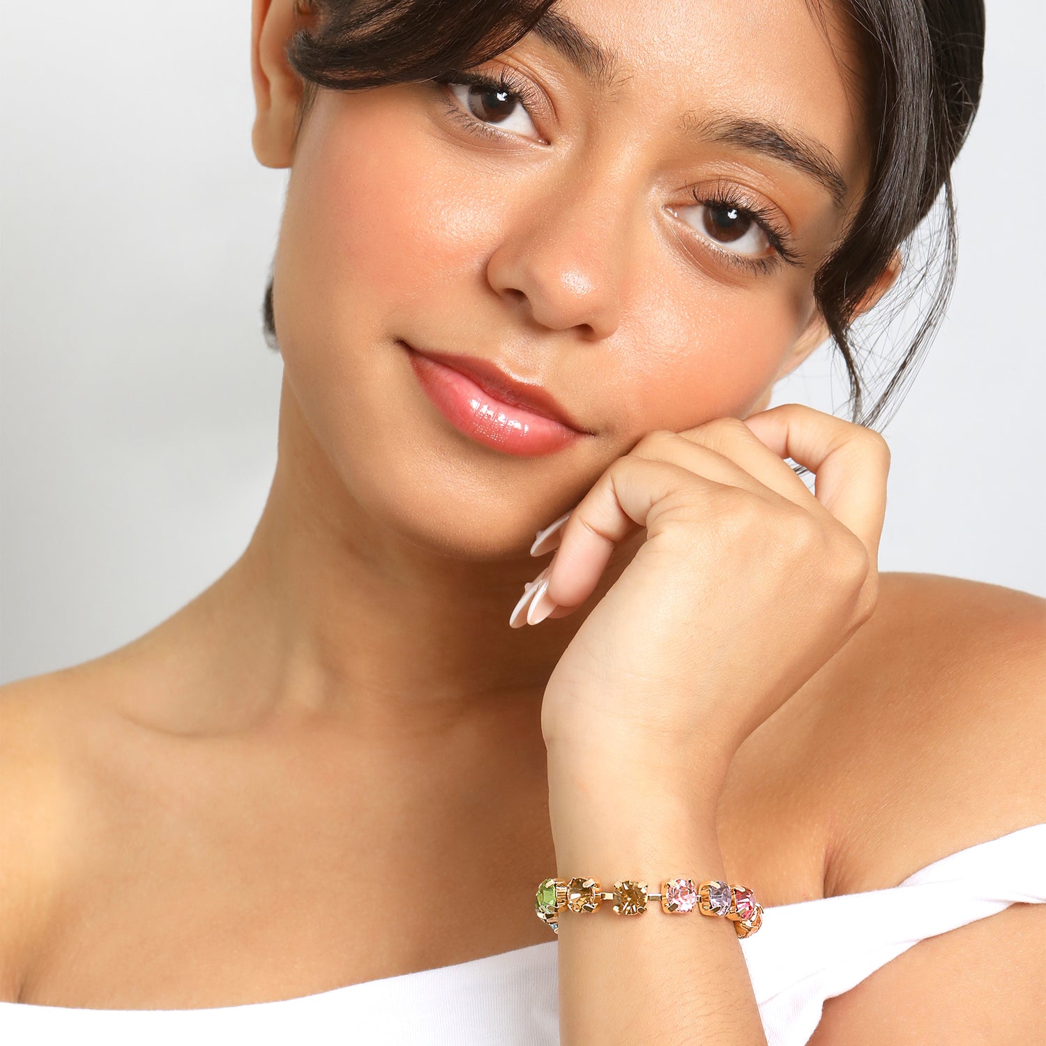 BCBGeneration Rainbow Crystal Bracelet