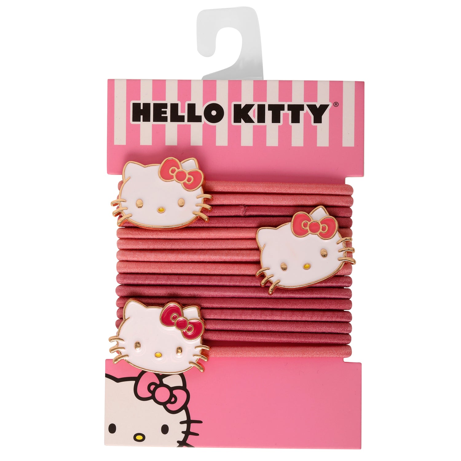Hello Kitty Hair Ties Pack of 15 Official License, Elastic Bands for Hair