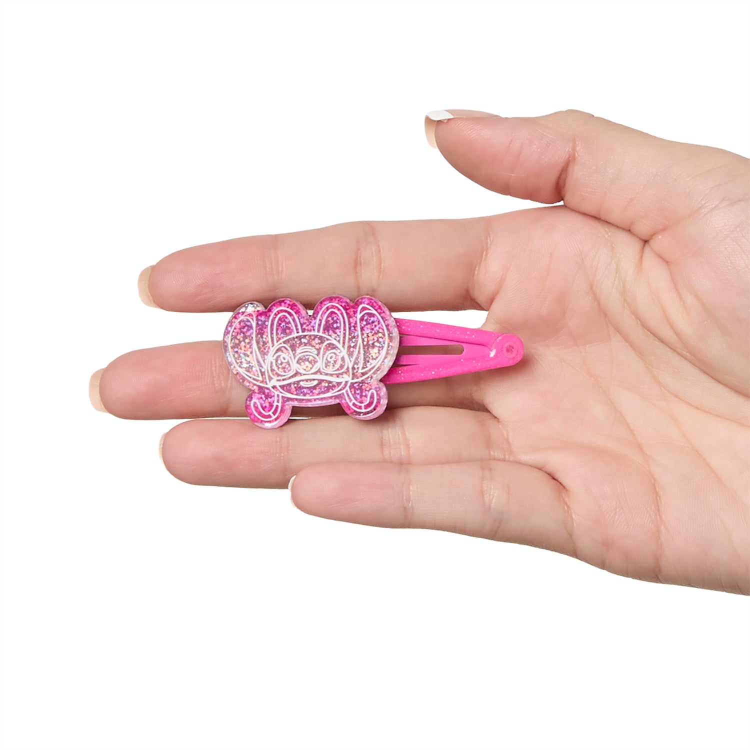 Stitch Hair Clip 8-Piece Set Official License, Snap Back Clips for Hair, Lilo and Stitch Accessories, Small Disney Gifts
