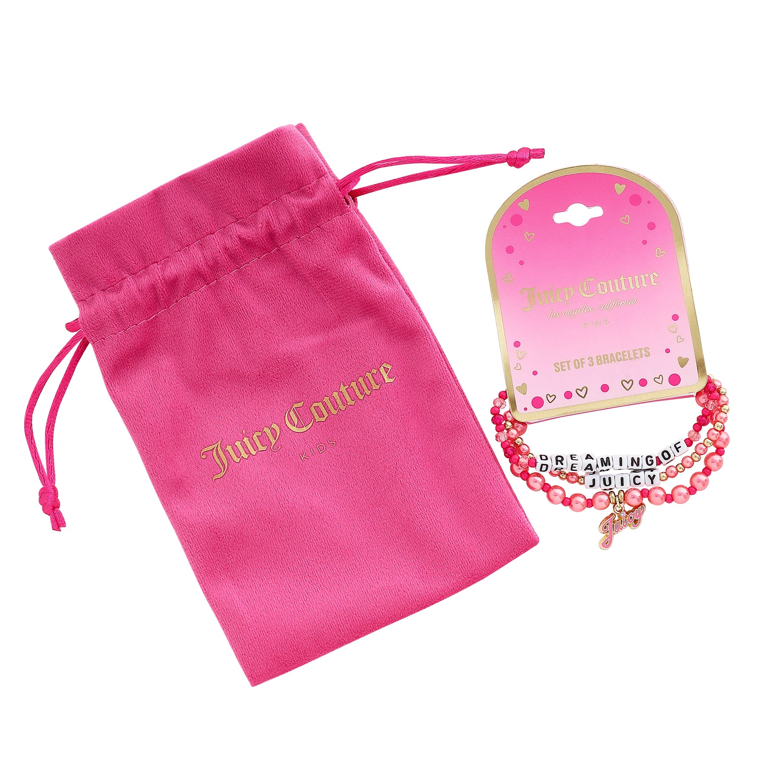 Juicy Couture Kids Dreaming of Juicy 3 Piece Stretch Beaded Jewelry