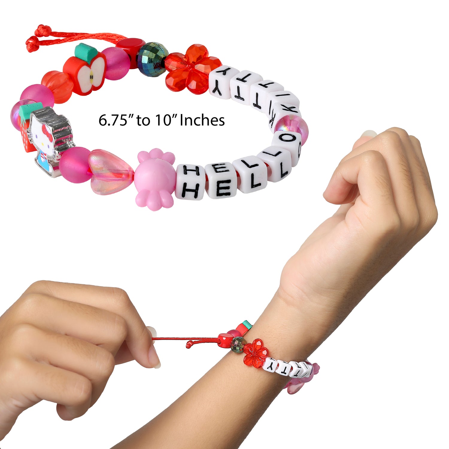 Sanrio Hello Kitty Bracelet Set for Girls 2-Piece Official License