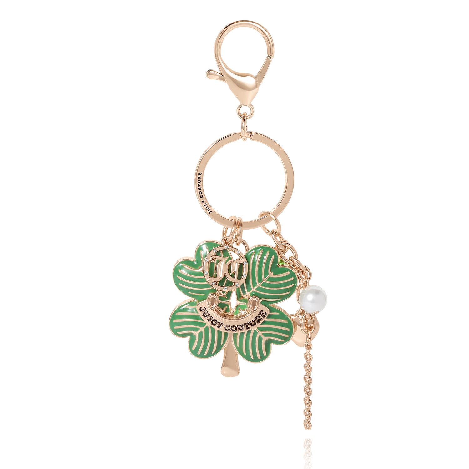 Juicy Couture Lucky Clover Charm Keychain