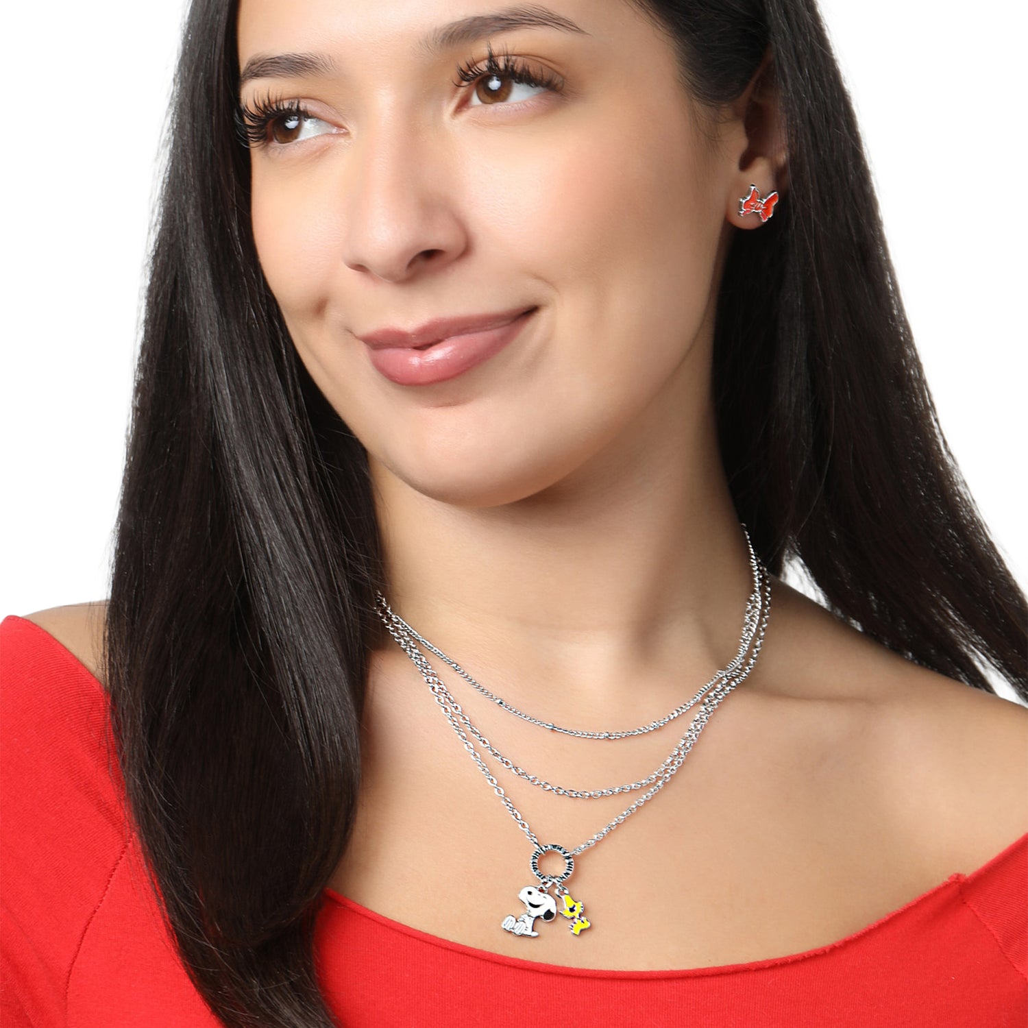 Peanuts Christmas Snoopy Earrings Set 3 Pairs Official License