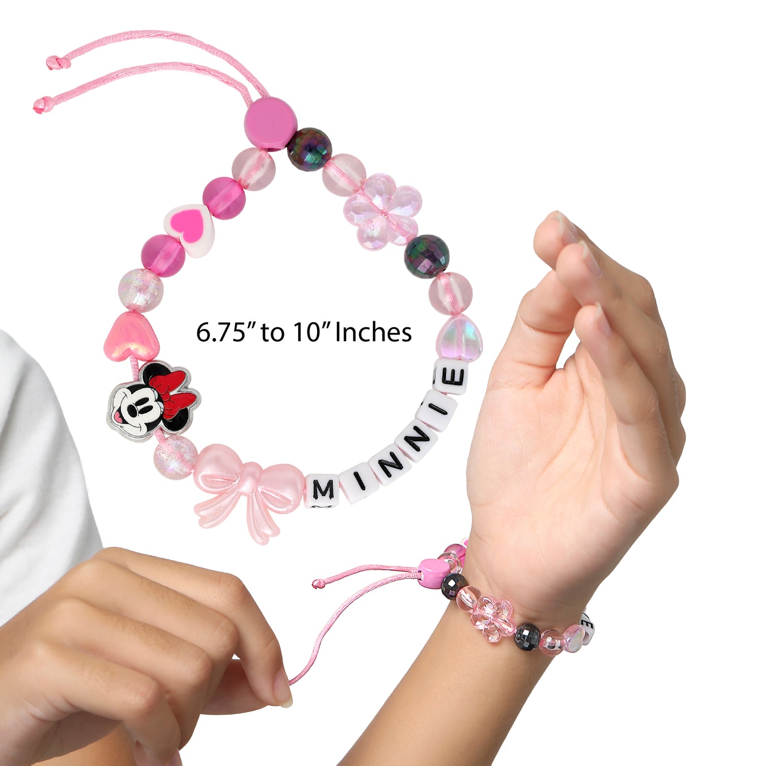 Disney Minnie Mouse Bracelets for Girls 2-Piece Official License