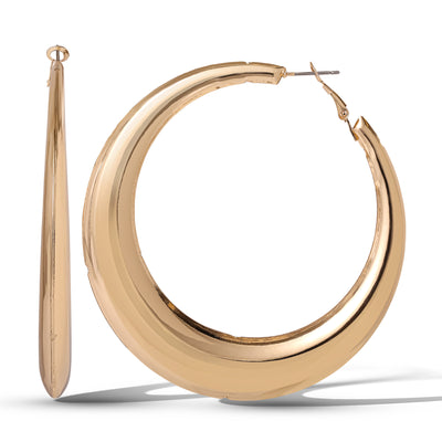Jessica Simpson Bold Crescent Hoop Earrings