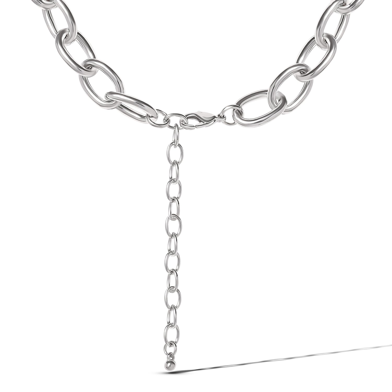 Jessica Simpson Oval Pavé Link Statement Necklace