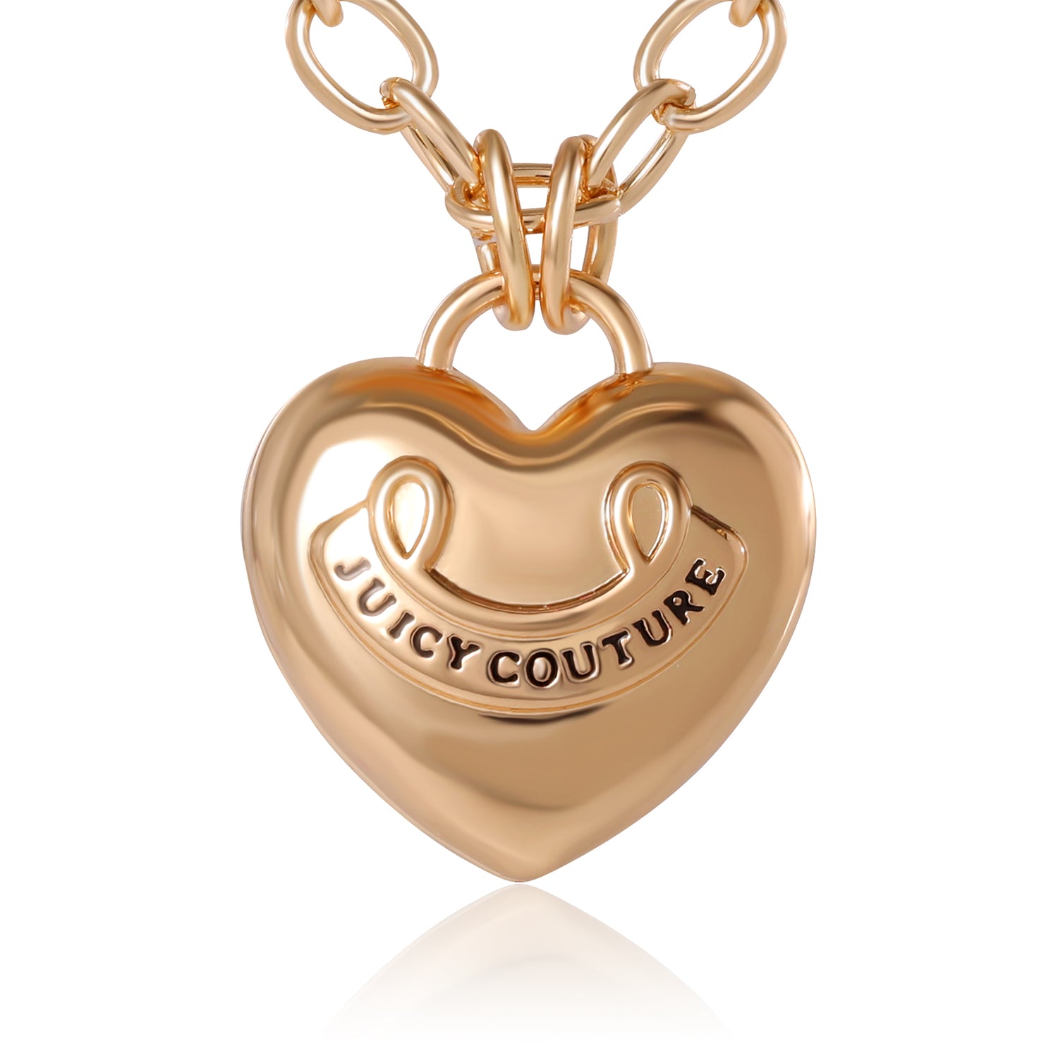 Juicy Couture Gold-Tone Heart Pendant Necklace