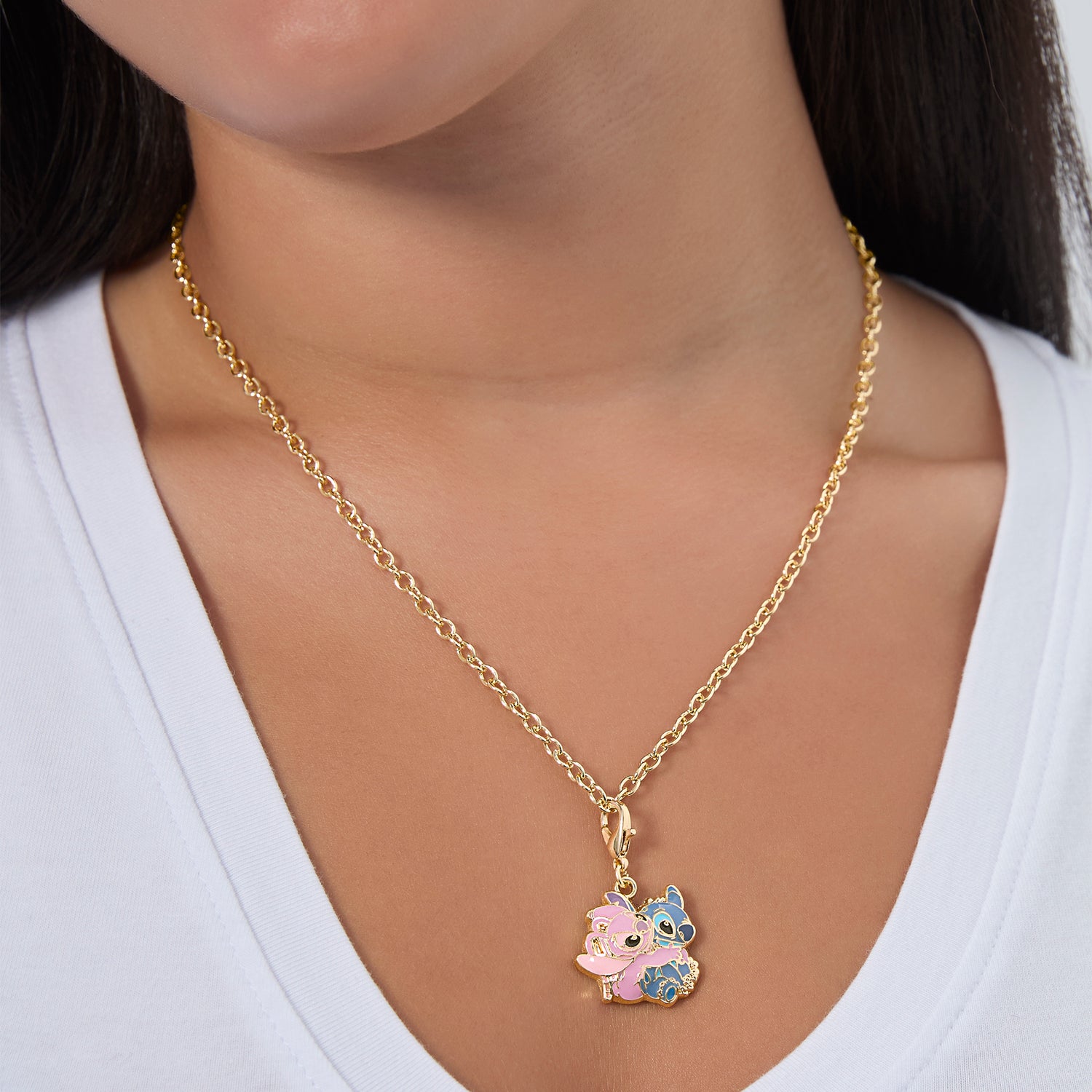 Disney Lilo & Stitch Charm Jewelry Set with Earrings and Chain Advent Set