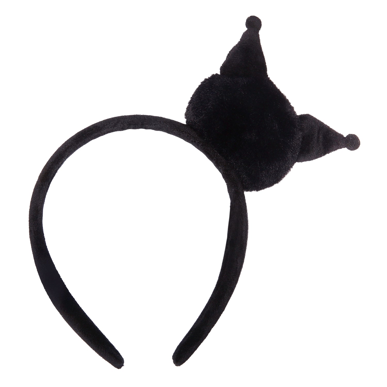 Kuromi Headband Black Plush, Sanrio Hair Accessories