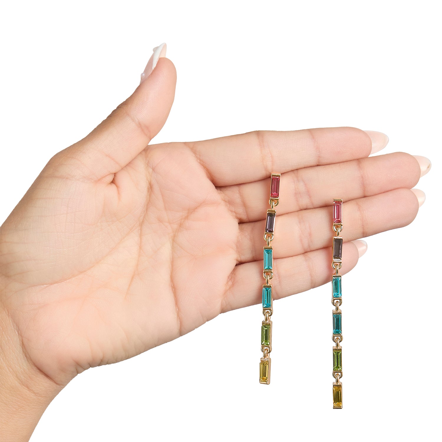 BCBGeneration Rainbow Linear Drop Earrings