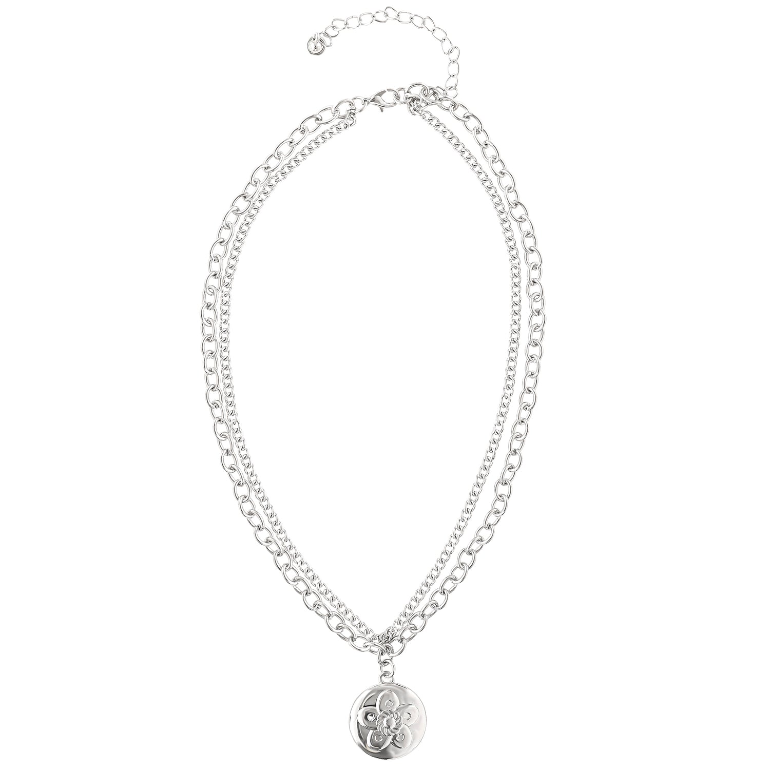 KPop Demon Hunters Lotus Flower Layered Necklace Official License