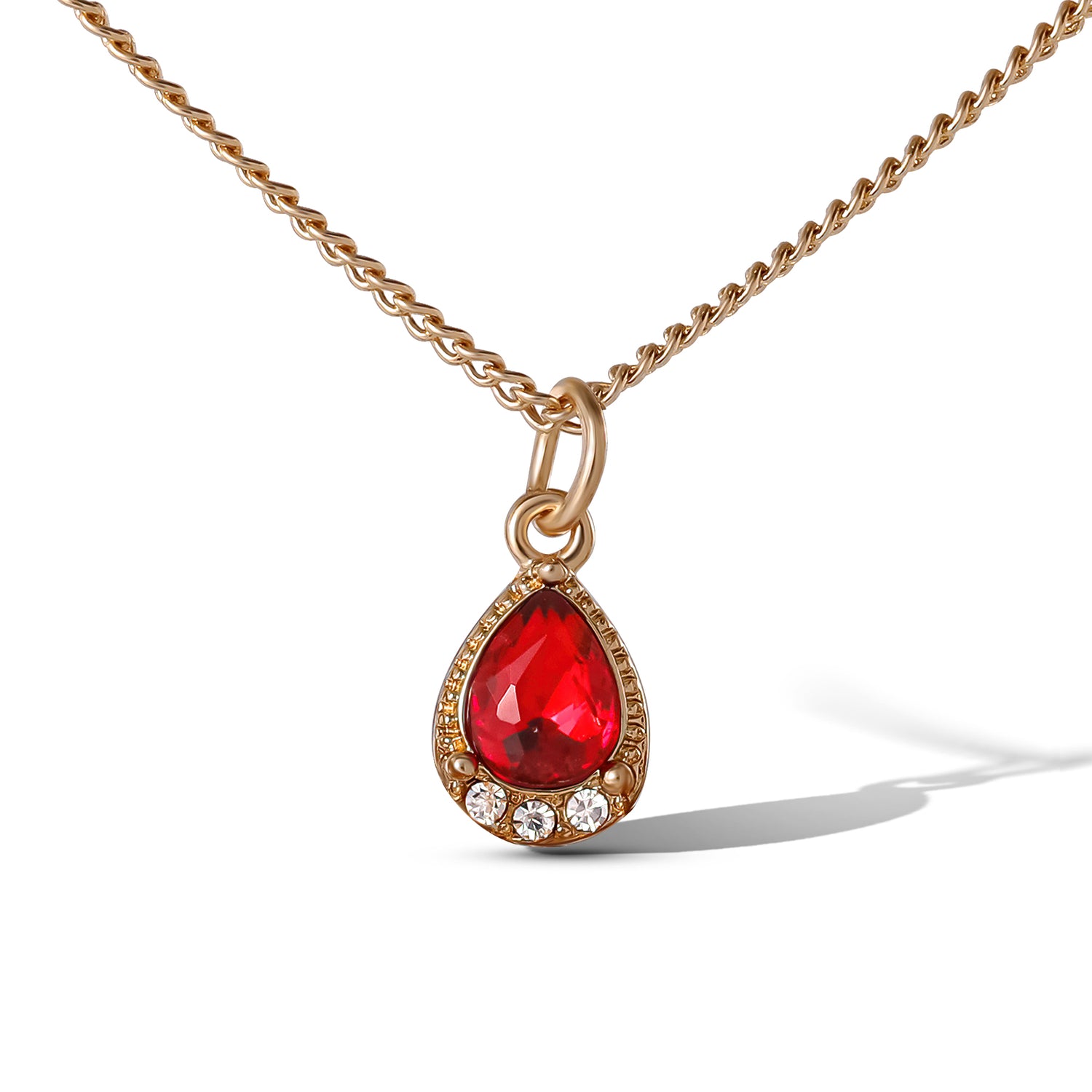 JS Jessica Simpson Layered Cross Gem Necklace