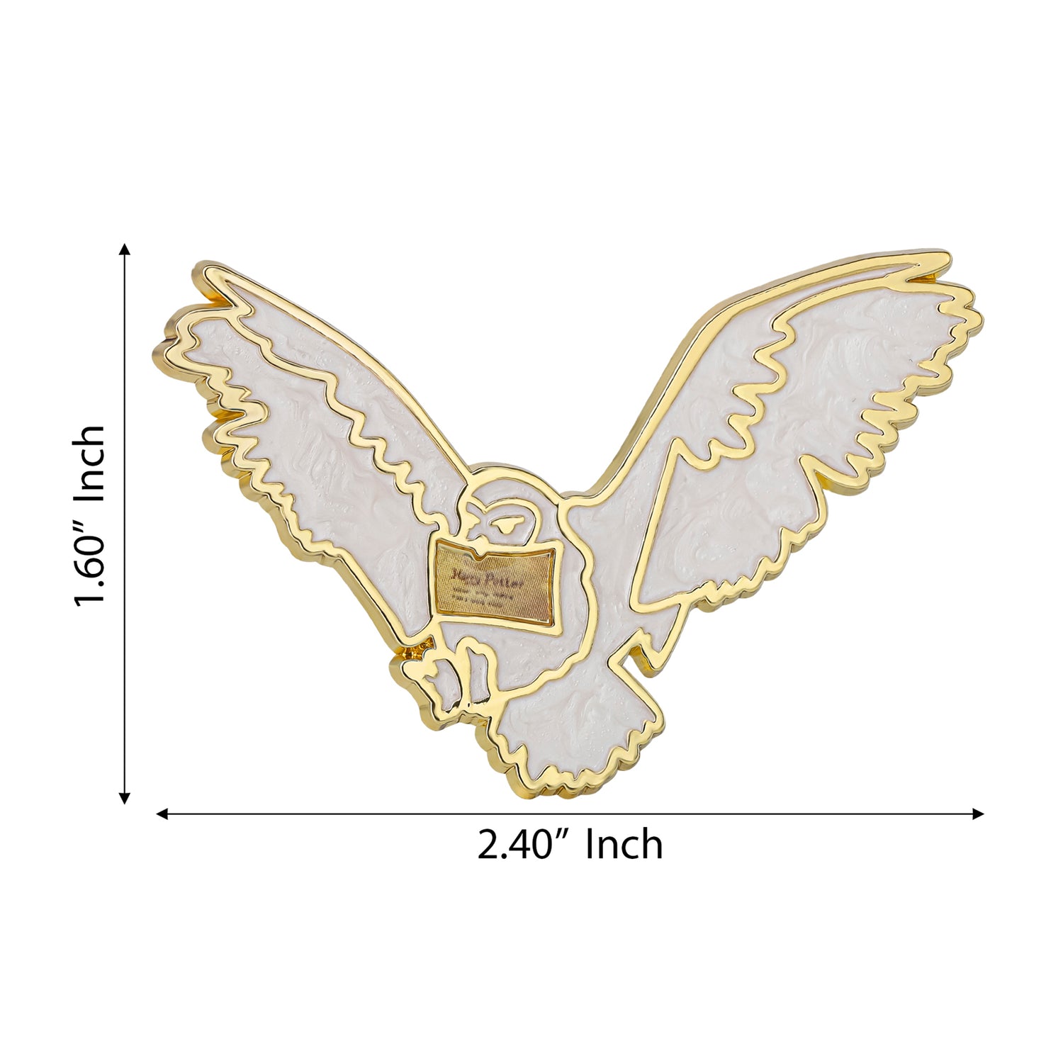 Harry Potter Hedgwig Pin Official License, Gold-Tone
