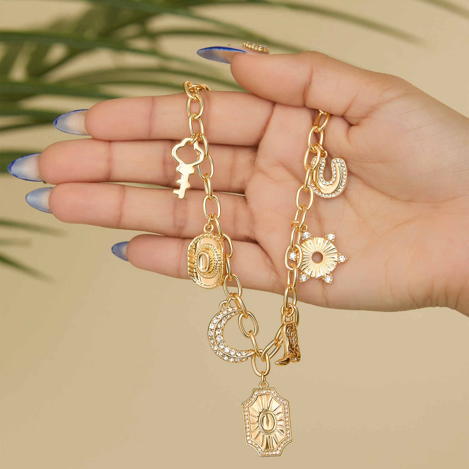 JS Jessica Simpson Starburst Charm Necklace