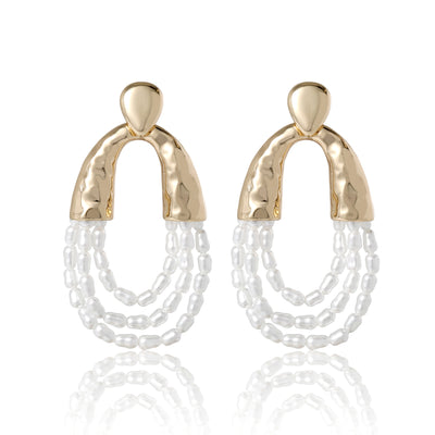 Pearl Hoop Earrings