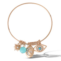Jessica Simpson Turquoise Evil Eye Bracelet
