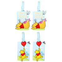 Winnie the Pooh 4 Piece Silicone Luggage Tag Set