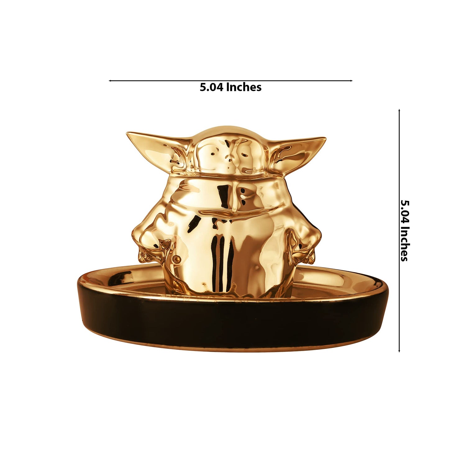 Disney Star Wars Grogu 3-D Trinket Dish - Ceramic Jewelry Tray, Ring Holder