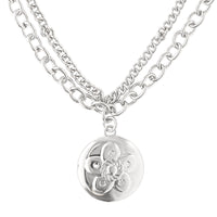 KPop Demon Hunters Lotus Flower Layered Necklace Official License