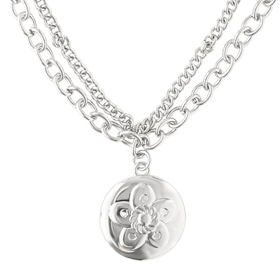 KPop Demon Hunters Lotus Flower Layered Necklace Official License