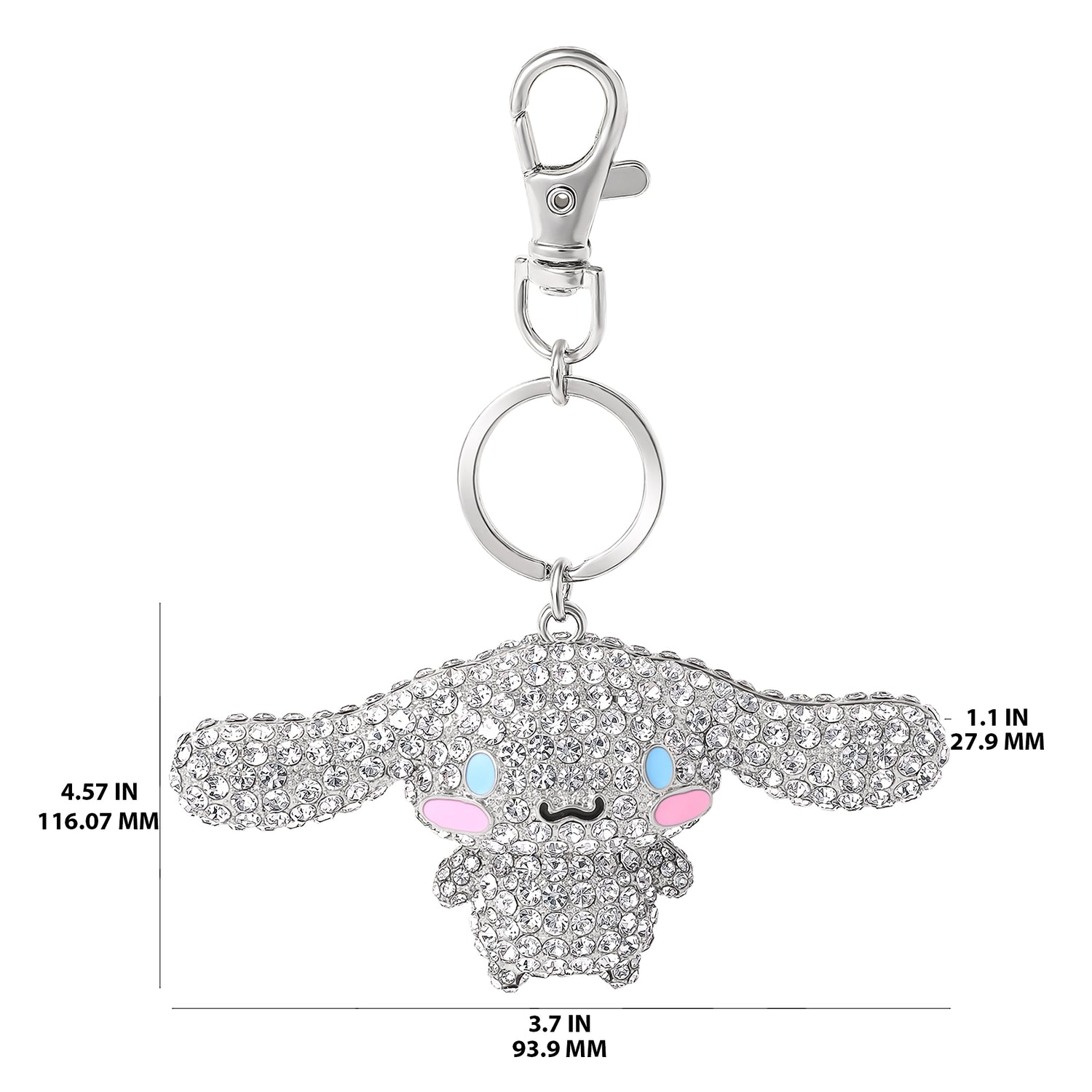 Cinnamoroll Pavé Keychain Bag Charm – Officially Licensed Sanrio