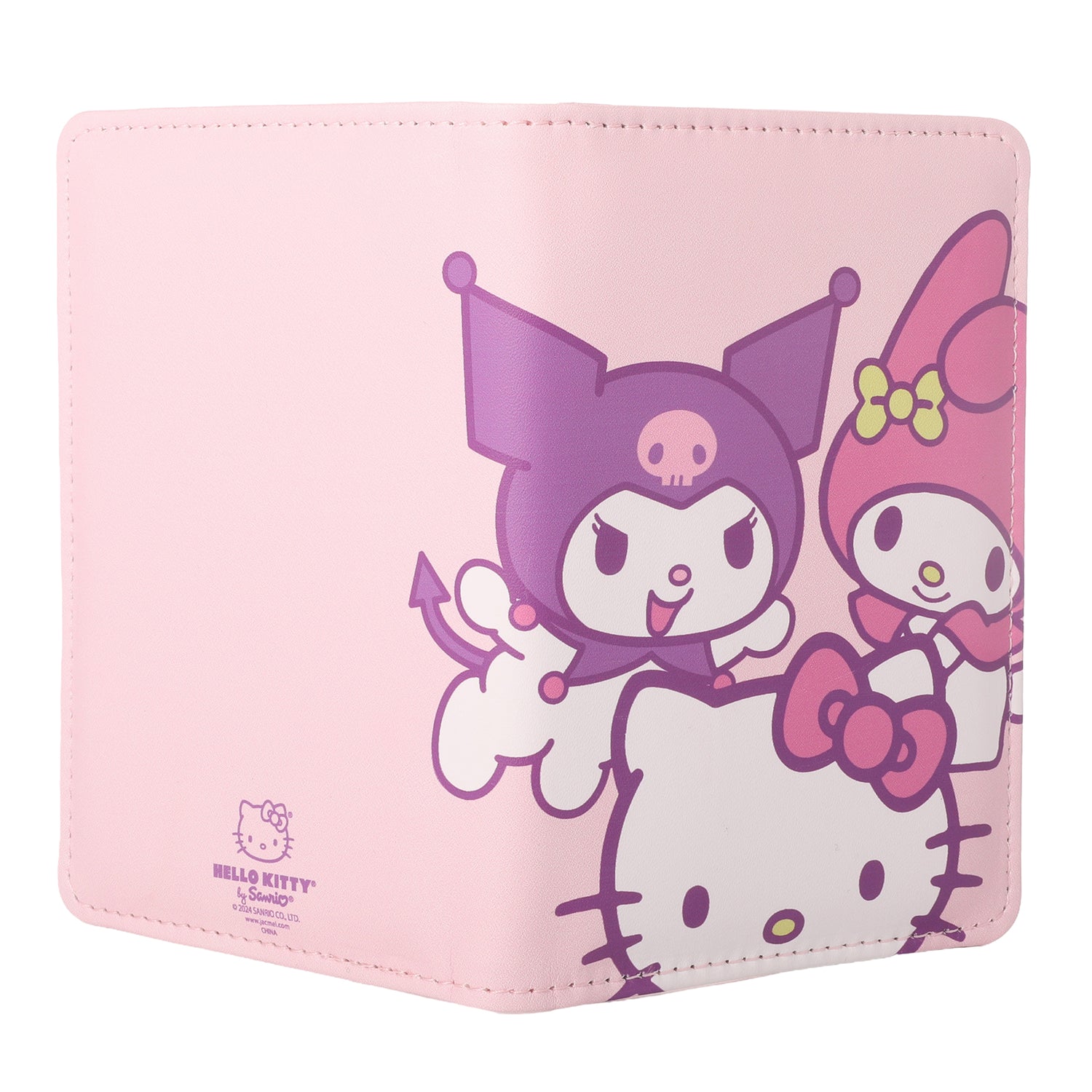 Hello Kitty and Friends Pink Passport Holder for Travel Official License, Sanrio Passport Cover for Women