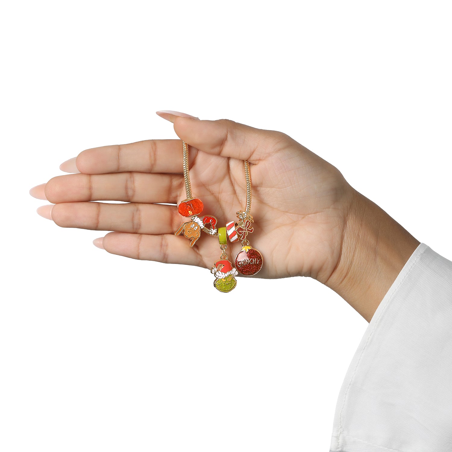 The Grinch Charm Bracelet for Women Official License, 7"