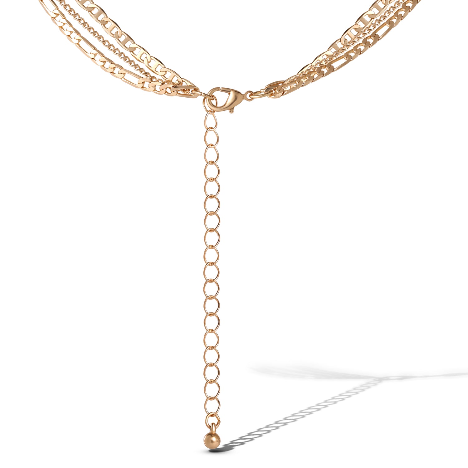JS Jessica Simpson Layered Cross Gem Necklace