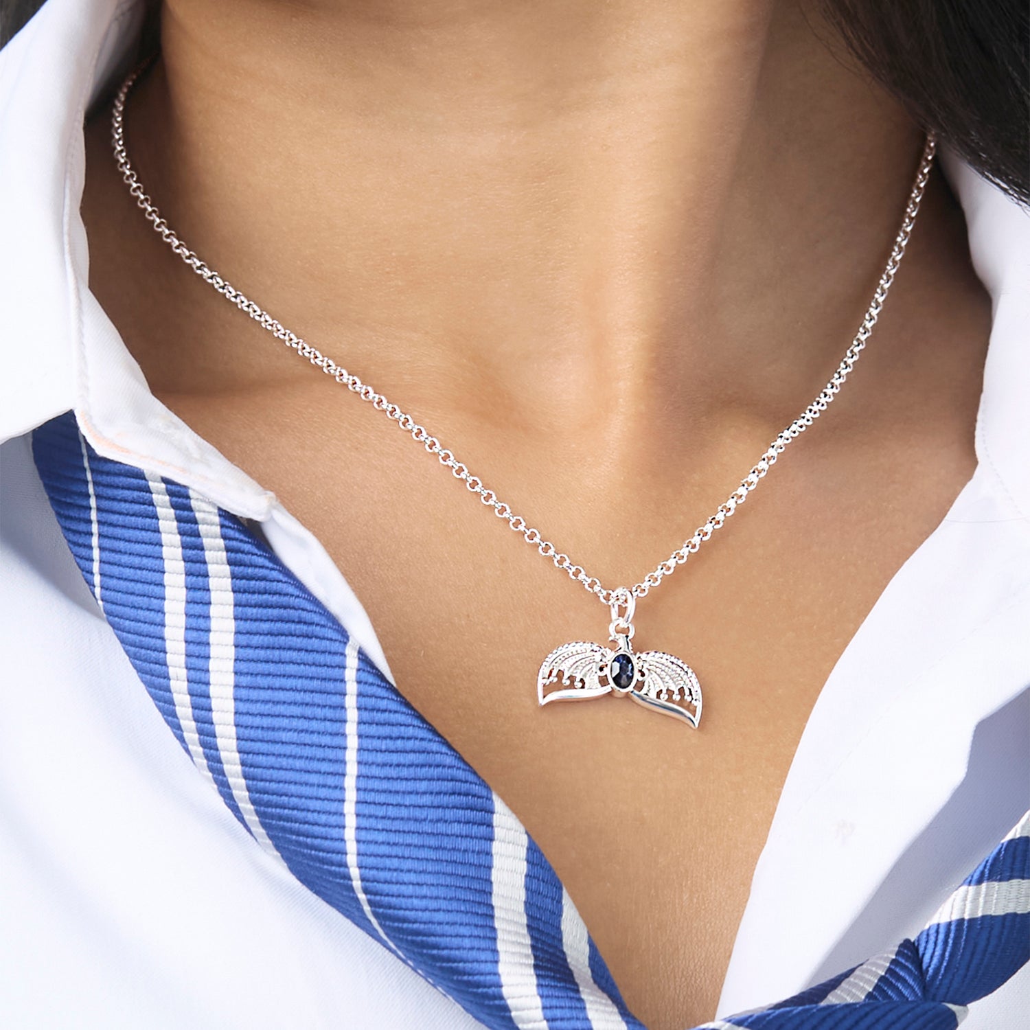 Harry Potter Ravenclaw Necklace for Women Official License, 16"+2"
