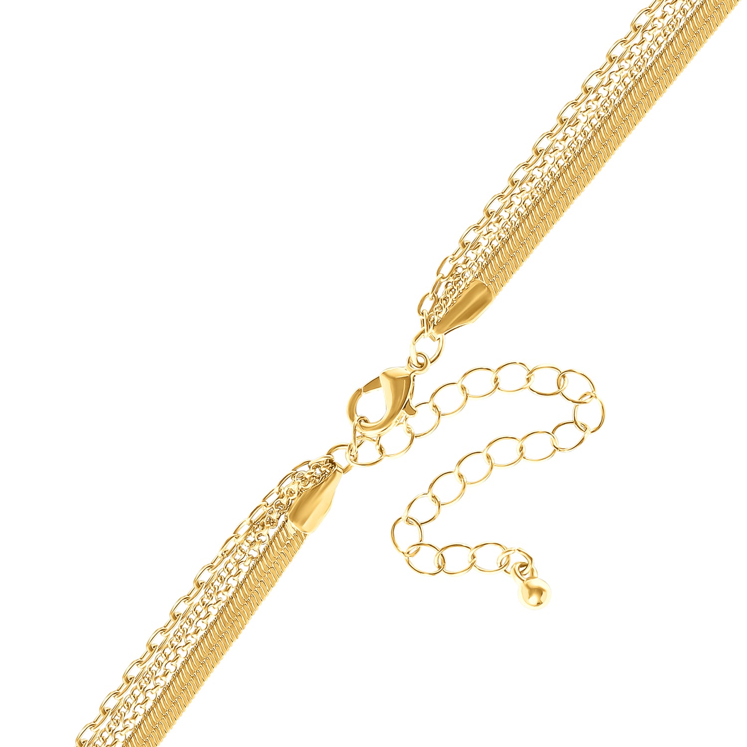 JS Jessica Simpson Layered Butterfly, Cross & Heart Pendant Necklace Set