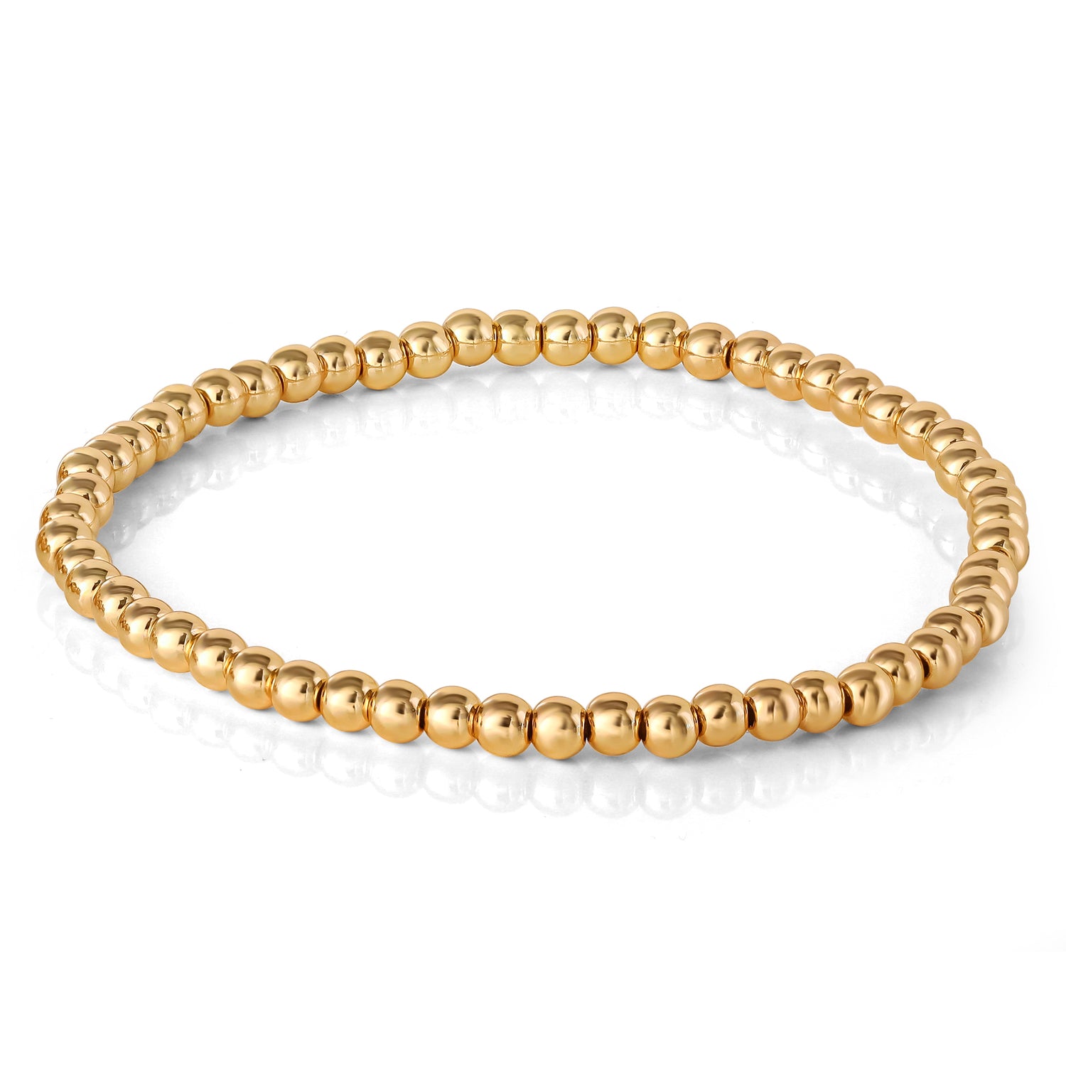 Jessica Simpson 3-Piece Beaded Stretch Bracelet Set - Gemstone & Gold-Tone Accents - Turquoise