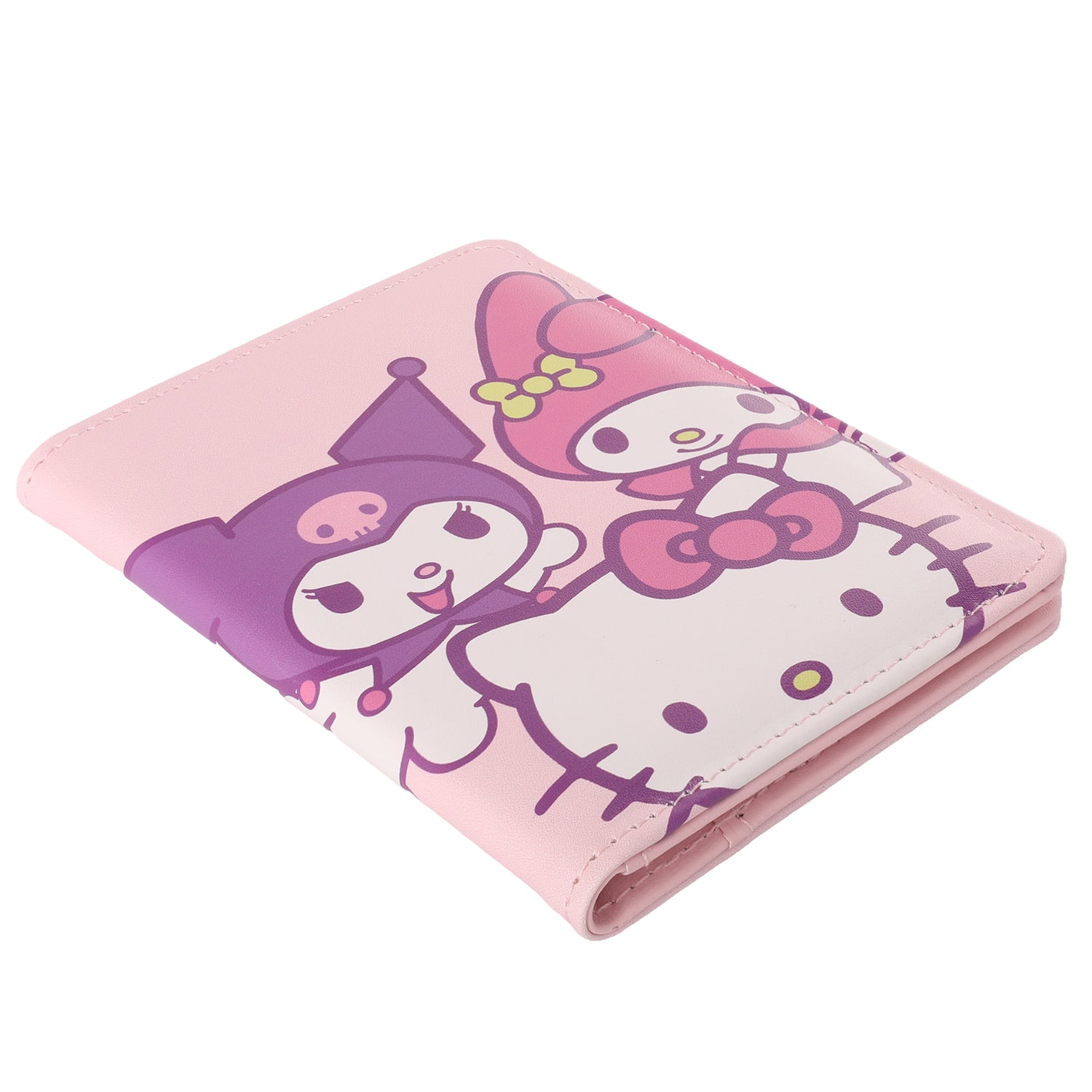 Hello Kitty and Friends Pink Passport Holder for Travel Official License, Sanrio Passport Cover for Women
