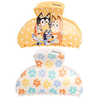 Bluey Hair Clips 2-Piece Set Official License, Medium Claw Clips for Hair
