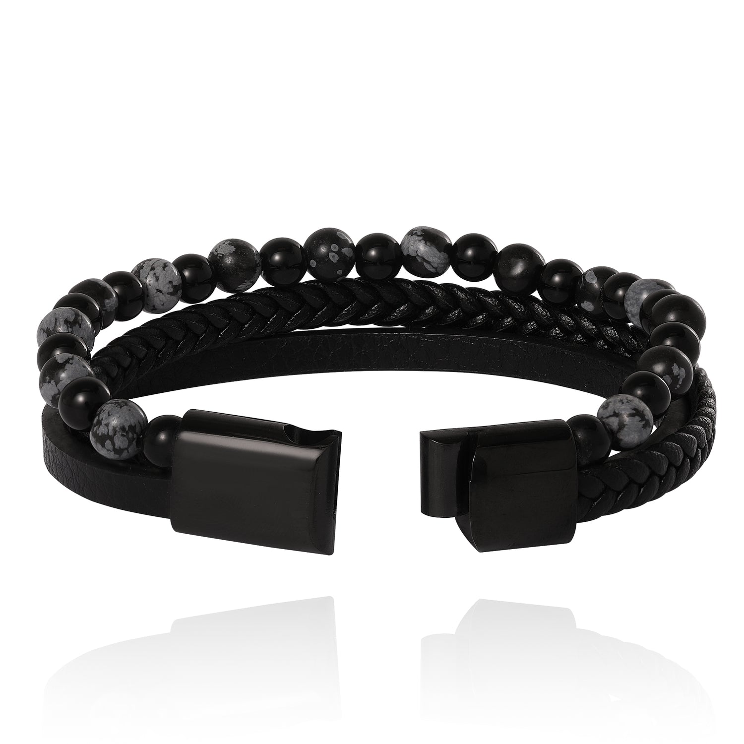 Lucky Brand Braided & Beaded Bracelet - 8.5''