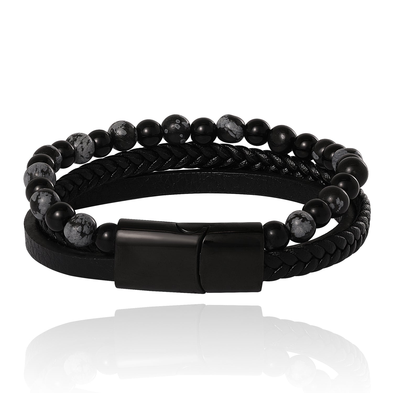 Lucky Brand Braided & Beaded Bracelet - 8.5''